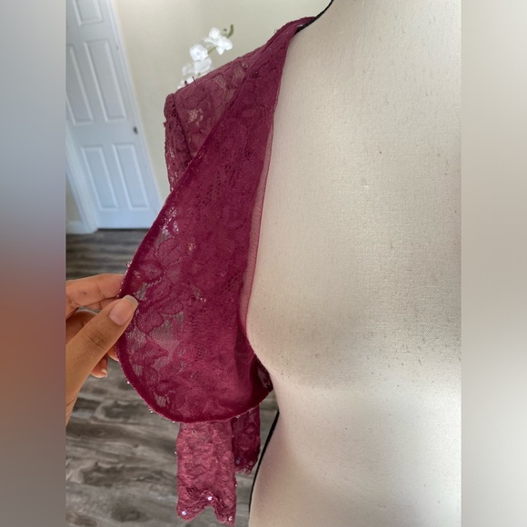 Jade couture lace cropped jacket/bolero - Picture 4 of 10